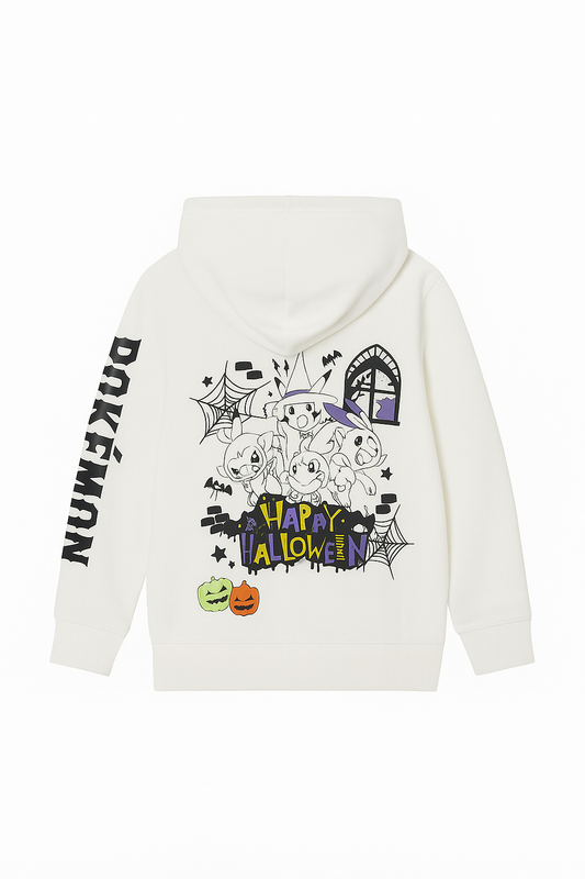 Pokémon White Hoodie - Premium Winter Fashion for Fans - Alozmak