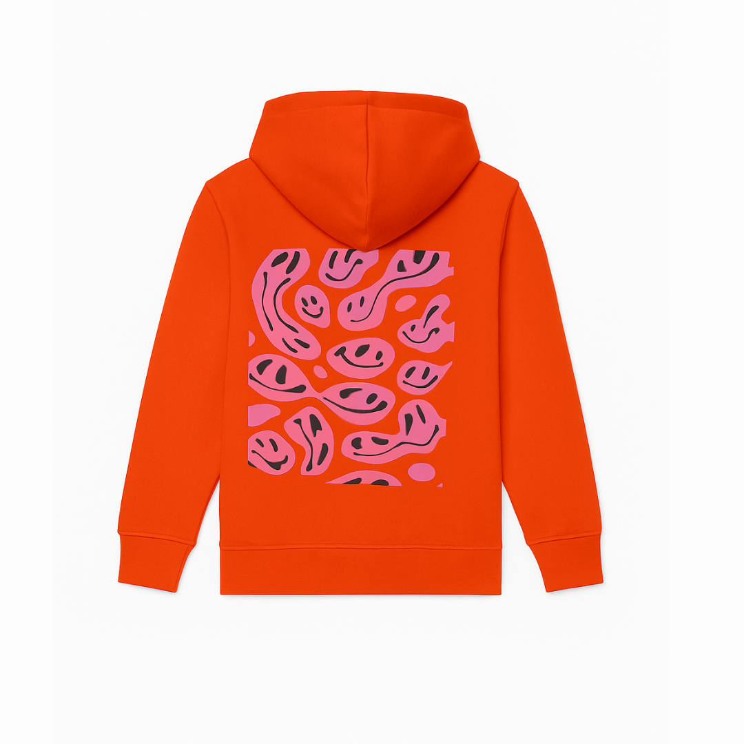 Bright Orange Kids Hoodie – Trendy & Comfortable