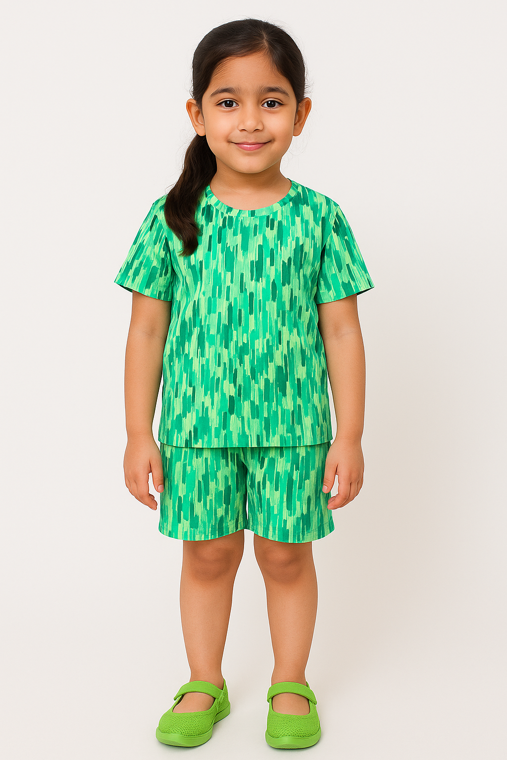 Trendy Kids Cotton Pajama Set β Chili & Nachos Print Summer Wear