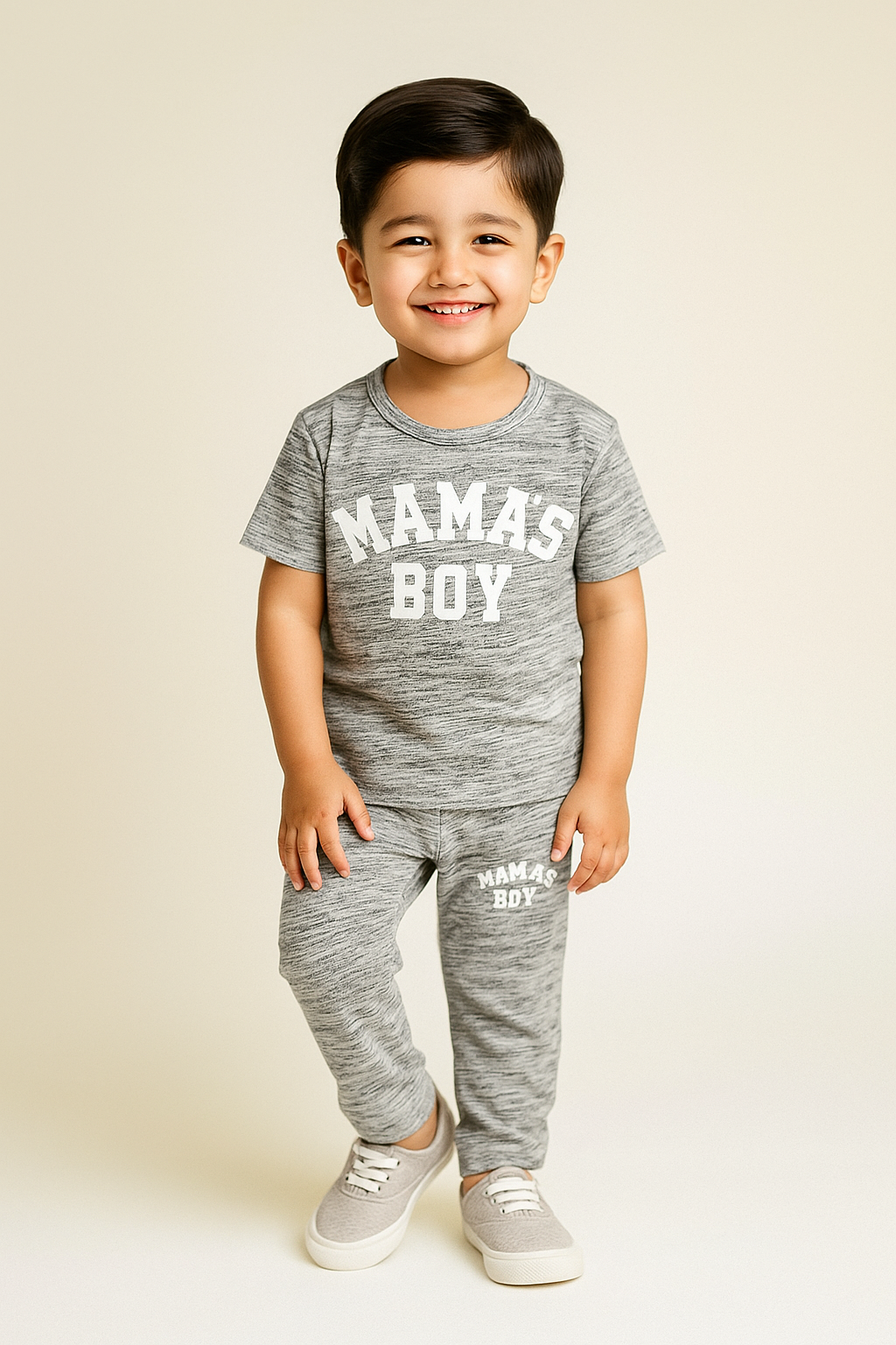 MAMA'S BOY Summer Outfit - Trendy Cotton Outfit for Kids