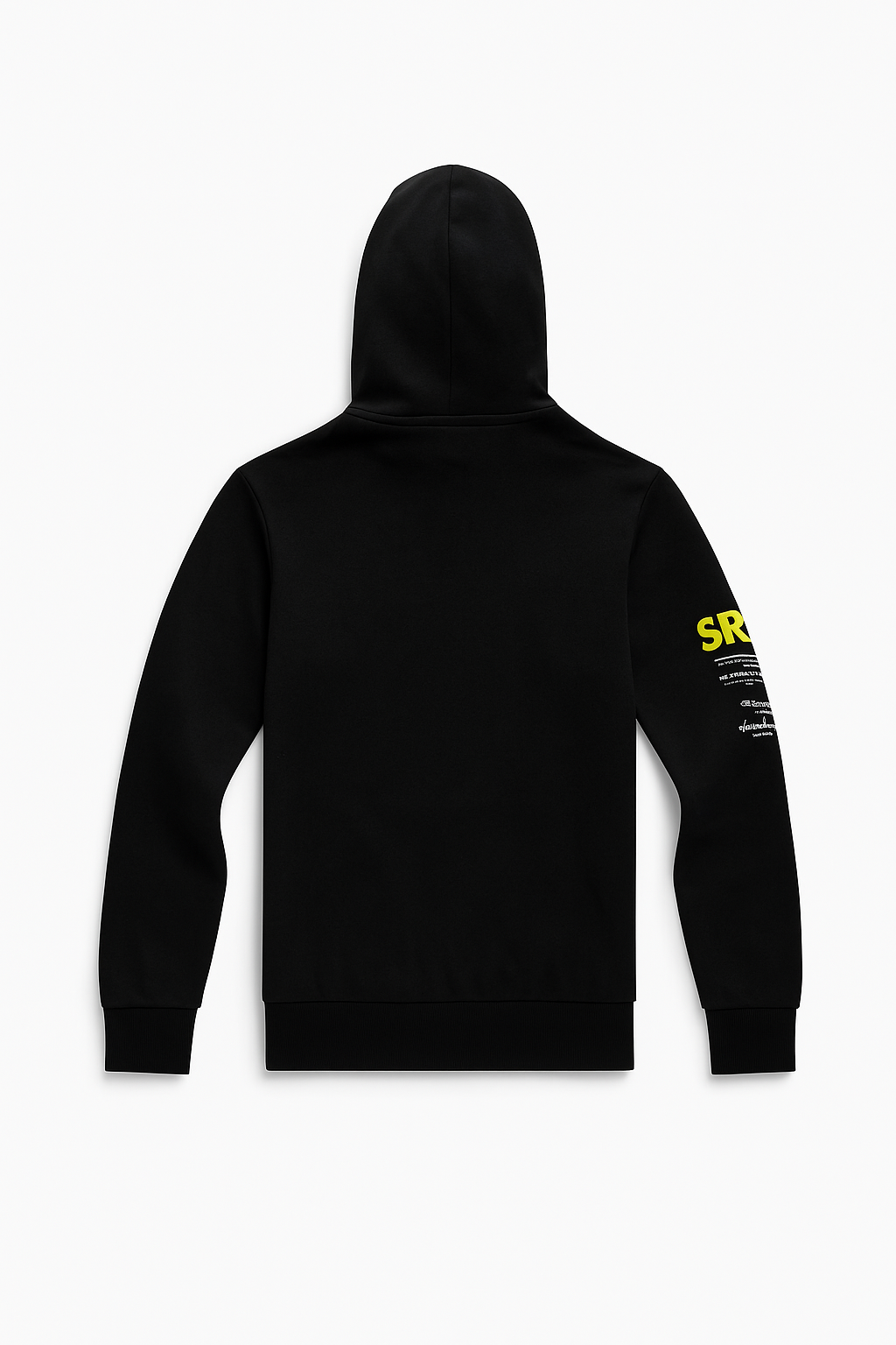 Trendy NASA SR-71 Hoodie - Black with Neon Print - Alozmak
