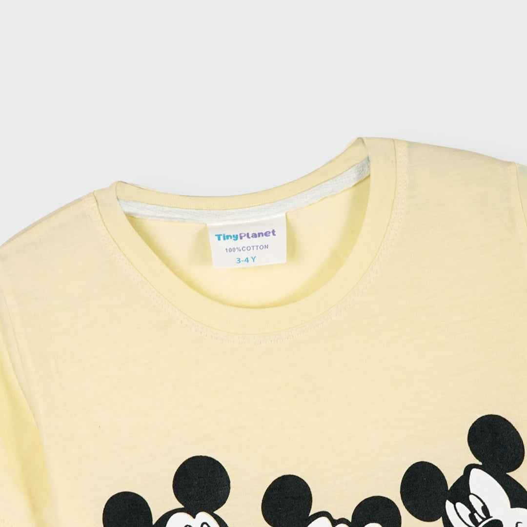 Kids Mickey Mouse Pajamas for Kids - Cute Yellow Summer Sleepwear