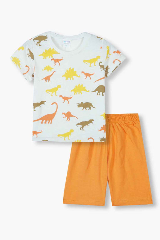 Dino Explorer Cotton Summer Set – Trendy & Comfy
