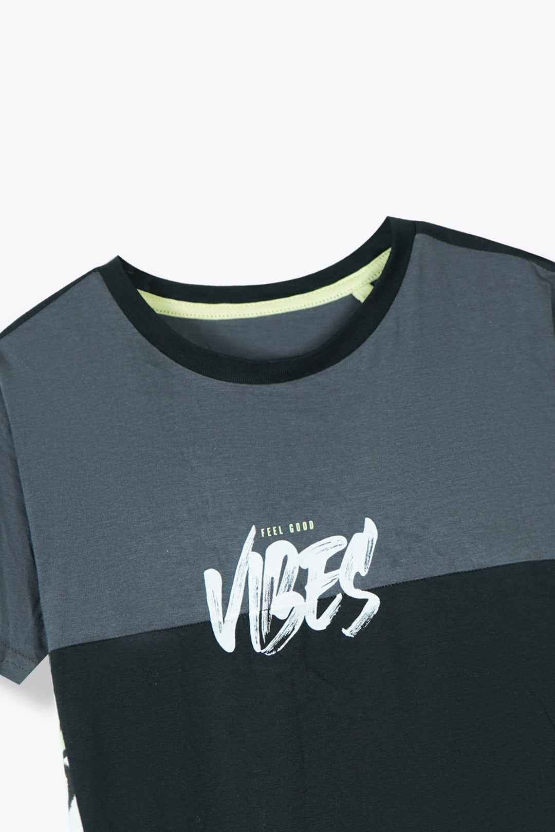 Kids Summer Cotton T-Shirt - Feel Good Vibes Design