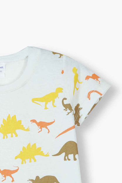 Dino Explorer Cotton Summer Set – Trendy & Comfy
