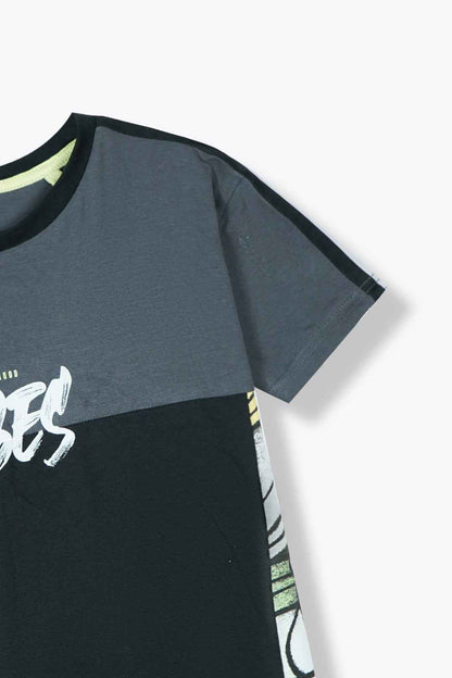 Kids Summer Cotton T-Shirt - Feel Good Vibes Design