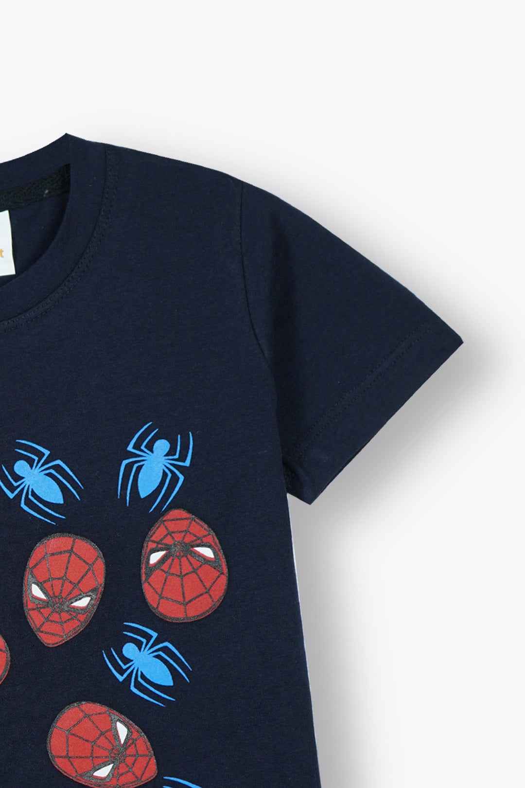 Boys Spidey Print Co-Ord Set - Navy Blue Summer Outfit by Alozmak