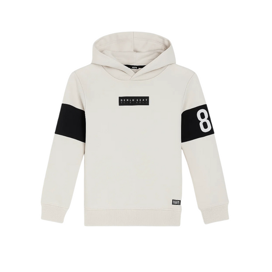 Stylish Beige Hoodie for Kids - Warm and Sporty Essential for Winter - Alozmak