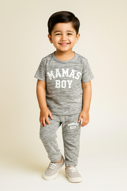 MAMA'S BOY Summer Outfit - Trendy Cotton Outfit for Kids
