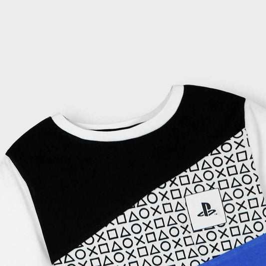 Boys Geometric Colorblock T-Shirt - Cool Summer Play Mode Style