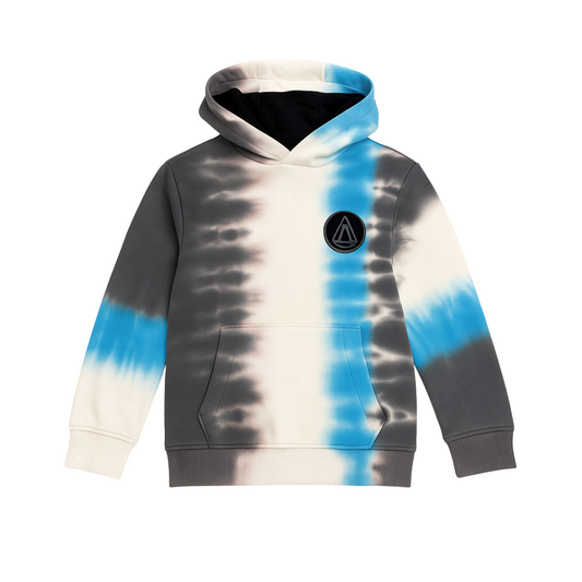 Fashionable Tie-Dye Winter Wear in Blue & Grey for Cozy Comfort