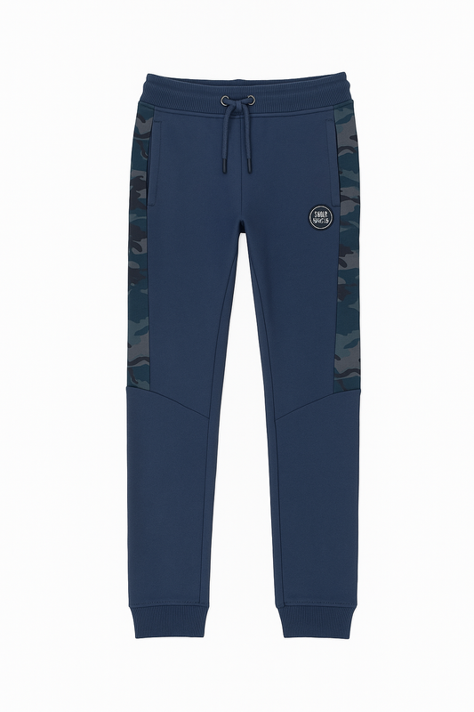 Heavy Winter Joggers – Navy | Camo Stripe Design