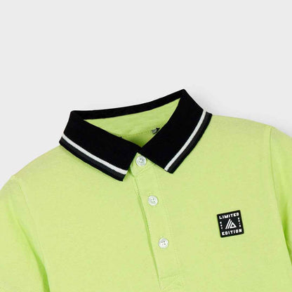Kids Neon Green Polo Shirt - Trendy Summer Wear for Stylish Kids