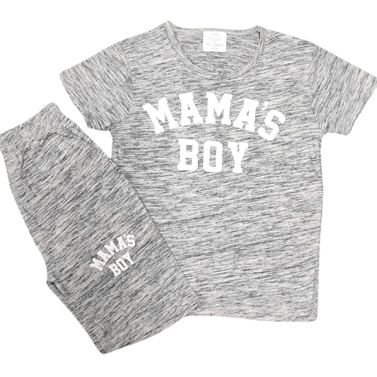 MAMA'S BOY Summer Outfit - Trendy Cotton Outfit for Kids