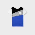 Boys "Play Mode" Geometric Colorblock T-Shirt – Cool Summer Style