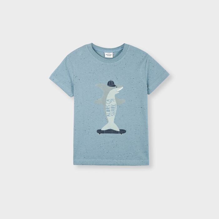 Boys "Skater Shark" Blue T-Shirt – Cool Summer Style