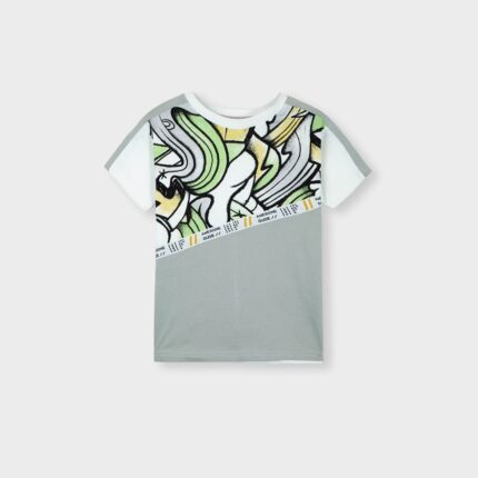 Kids Stylish Graffiti Print T-Shirt – Summer Cotton Tee