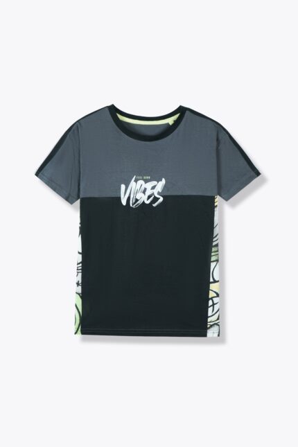 Kids Trendy Summer Cotton T-Shirt - "Feel Good Vibes" Design