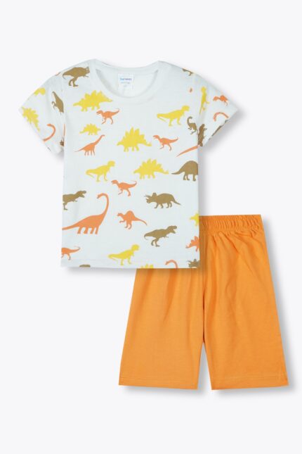Dino Explorer Cotton Summer Set – Trendy & Comfy