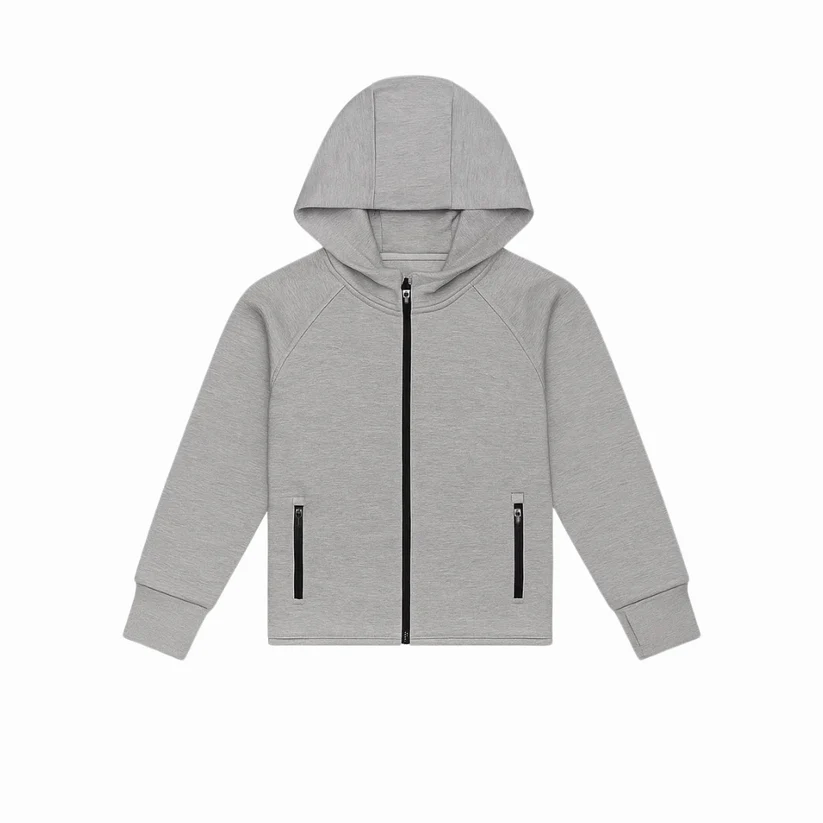 Grey Winter Hoodie - Stylish and Warm Winter Zipper Hoodie